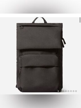 EUC EVERLANE Black Backpack - Minimal Roll-Top Daypack
